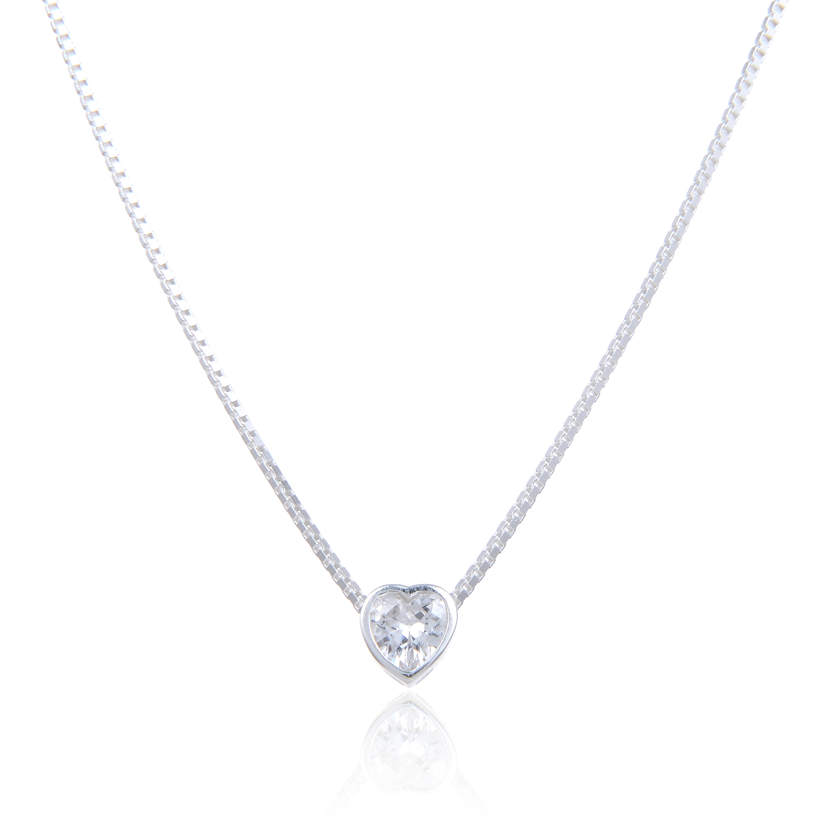 Choker Punto de Luz de Corazón 4mm